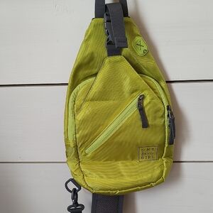Lime One Savvy Girl Crossbody Bag. 9" Wx 13 H. Tons Of Storage! Clean Interior.